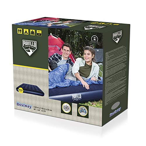Colchão Inflável Casal Queen Flocked, 2.03 M X 1.52 M X 22 Cm, 67003, Bestway