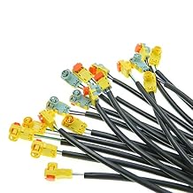 HWATPS 2 Pin/Way Collision Sensor Plug Steering Wheel Hairspring Connector Wire Harness Cable for 10 Sets FITS Chevy Silverado 1500
