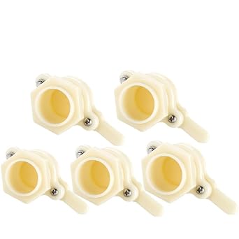 ZffXH 3/5/10 Pcs Beekeeping Honey Bucket Valve, Honey Bucket Spout Gate, Honey Bee Gate Valve for 5 Gallon Bucket