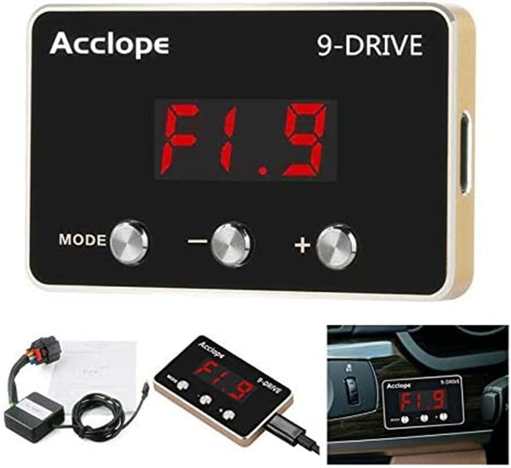 Bautonery LED Electronic Throttle Response Controller 9 Drive Mode Gas Pedal-Racing Accelerator Pedal Booster Compatible With Toyota 86 Subaru BRZ Legacy Outback Forester Crosstrek Tribeca Red