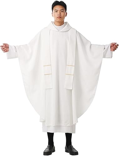 Miniatura 9 de BLESSUME Esperanza/Espíritu Iglesia Sacerdotes Sólidos Casulla Misas Vestiduras