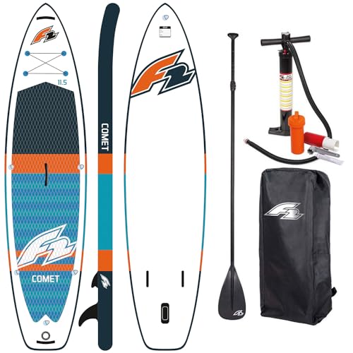 Campsup SUP F2 Comet - Tabla de surf hinchable (320 x 83 x 15 cm, con accesorios, capacidad de carga de hasta 120 kg)