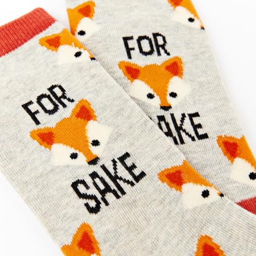 Urban Eccentric For Fox Sake Unisex Socks | Gift | 1 Pair | Cotton Rich Premium Novelty Gift Socks - Image 6