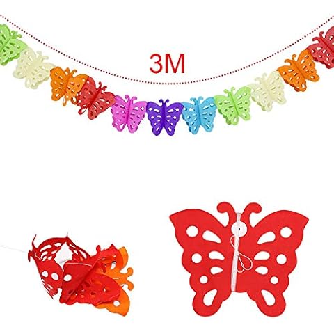 3M Hanging Birthday Banner and Flower Garland Cover
