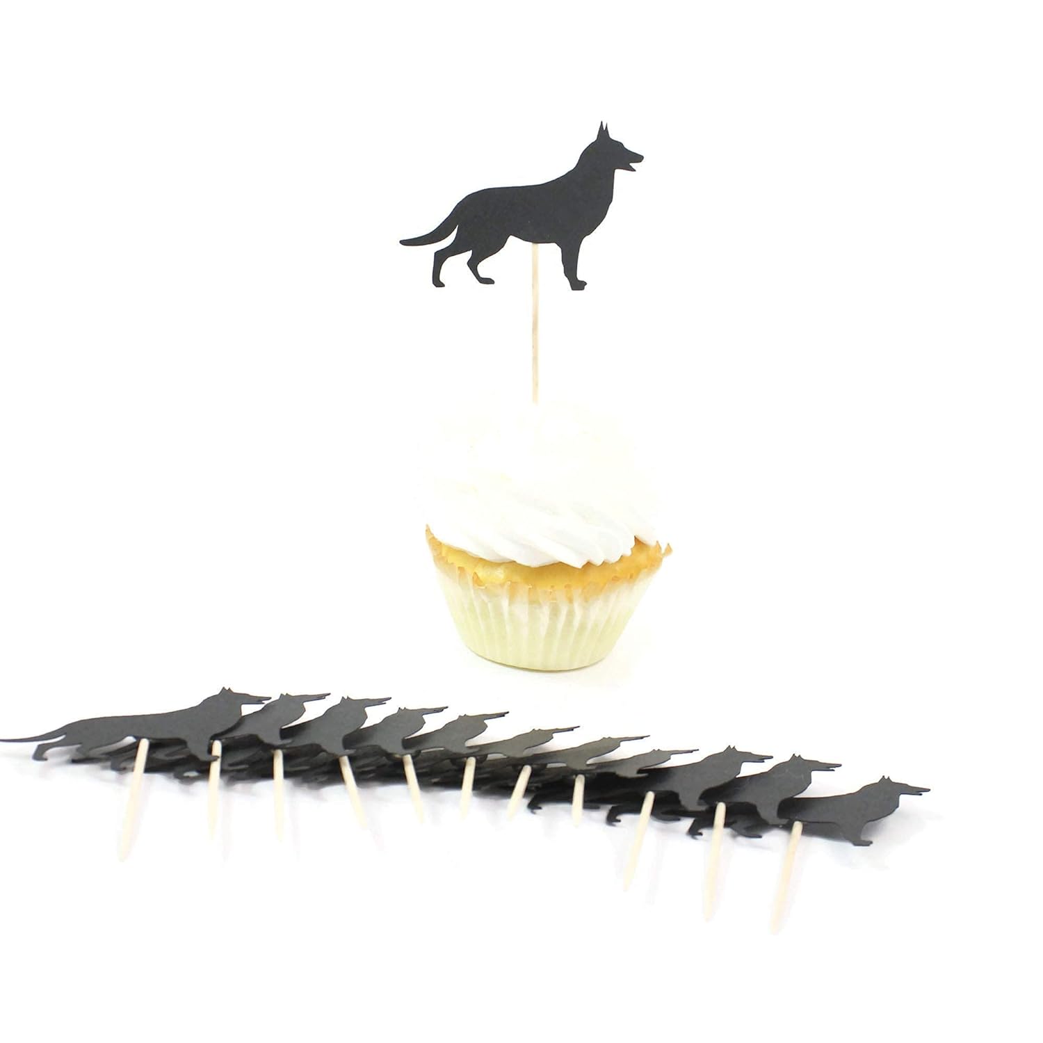 german shepherd cake topper