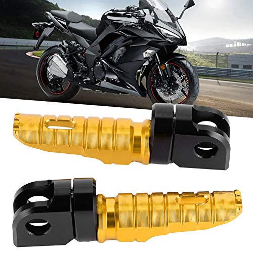 Front Foot Pegs,Pair Of Front Foot Pegs Aluminum Alloy Pedals Fit For Z125 Pro Z250/Sl Z400 Z900(Gold) #TOP3
