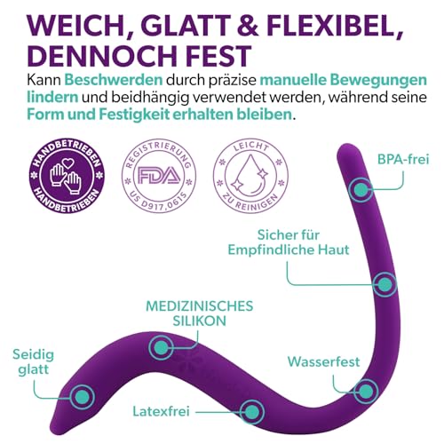 IntimateRose Beckenstab für Trigger- & Tenderpunkte der Beckenbodenmuskulatur - Männer & Frauen – Anwendbar für Beckenbodenphysiotherapie