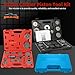 8MILELAKE 12pcs Disc Brake Caliper Compression Wind Back Tool Kit, Heavy Duty Brake Piston Caliper Compression Tool Set for Brake Pad Replacement Fit For Most American, European, Japanese Autos