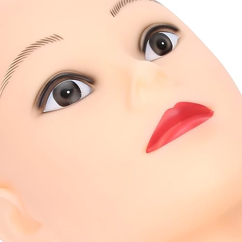 Miniatura 8 de Cabeza de maniquí calva, cabeza de maniquí calva para pelucas, Cabeza de cosmetología Maquillaje Cabeza de muñeca Sombreros Gafas Visualización