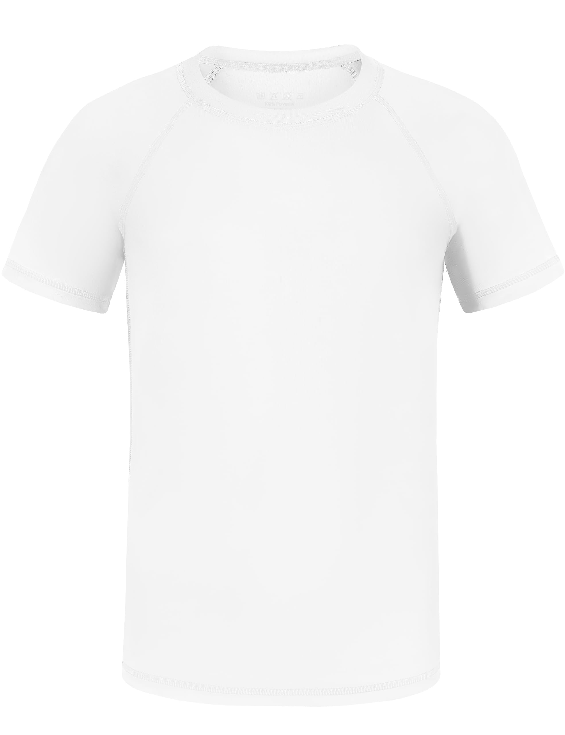 WISMBOX UV Shirt Kinder Kurzarm Badeshirt, UPF 50+ Jungen Schwimmshirt, Schnelltrocknend Rashguard Top für Schwimmen Wassersport