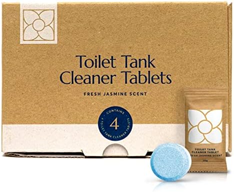 CLEANOMIC - Toilet Tank Cleaner Tablets (4 Pack) - Toilet Tablets for Tank, Toilet Cleaner Tablets, Toilet Cleaner Refill Pads, Toilet Bowl Cleaners, Household Toilet Cleaners