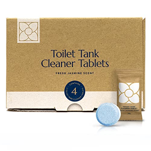 Cleanomic - Toilet Tank Cleaner Tablets (4 Pack) - Toilet Tablets For Tank, Toilet Cleaner Tablets, Toilet Cleaner Refill Pads, Toilet Bowl Cleaners, Household Toilet Cleaners #TOP1