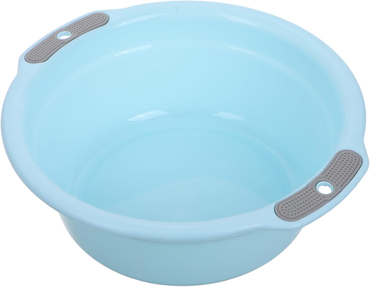 Transparent Plastic Wash Basin with Dual Handles Multifunctional Tub for Face Washing Laundry Vegetable Prep and More