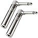 Seismic Audio - SAPT61 - (2 Pack) Right Angle Guitar Cable Adapters 1/4" - Connector End