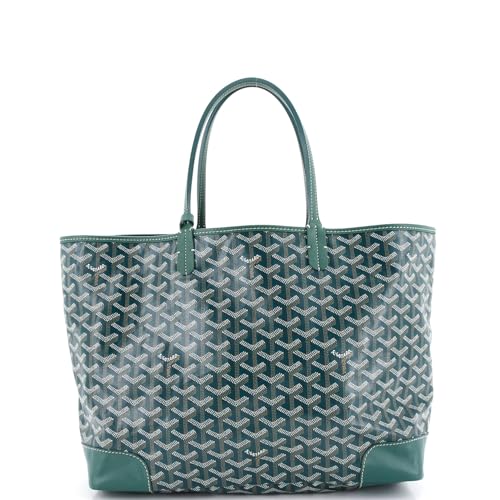 Pre-Loved Artois Tote Coated Canvas MM, Green4