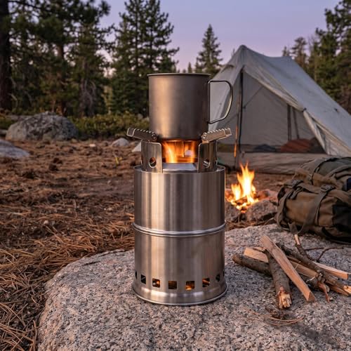 Réchaud à alcool de camping pliable et matériel de randonnée - 4