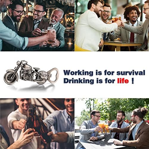 LKKCHER Motorbike Bottle Openers, Motorbike Gifts for Men, Christmas Birthday Gifts for Men, Motorbike Lover Gifts for Men Him Husband Boyfriend Father, Present for Dad Biker