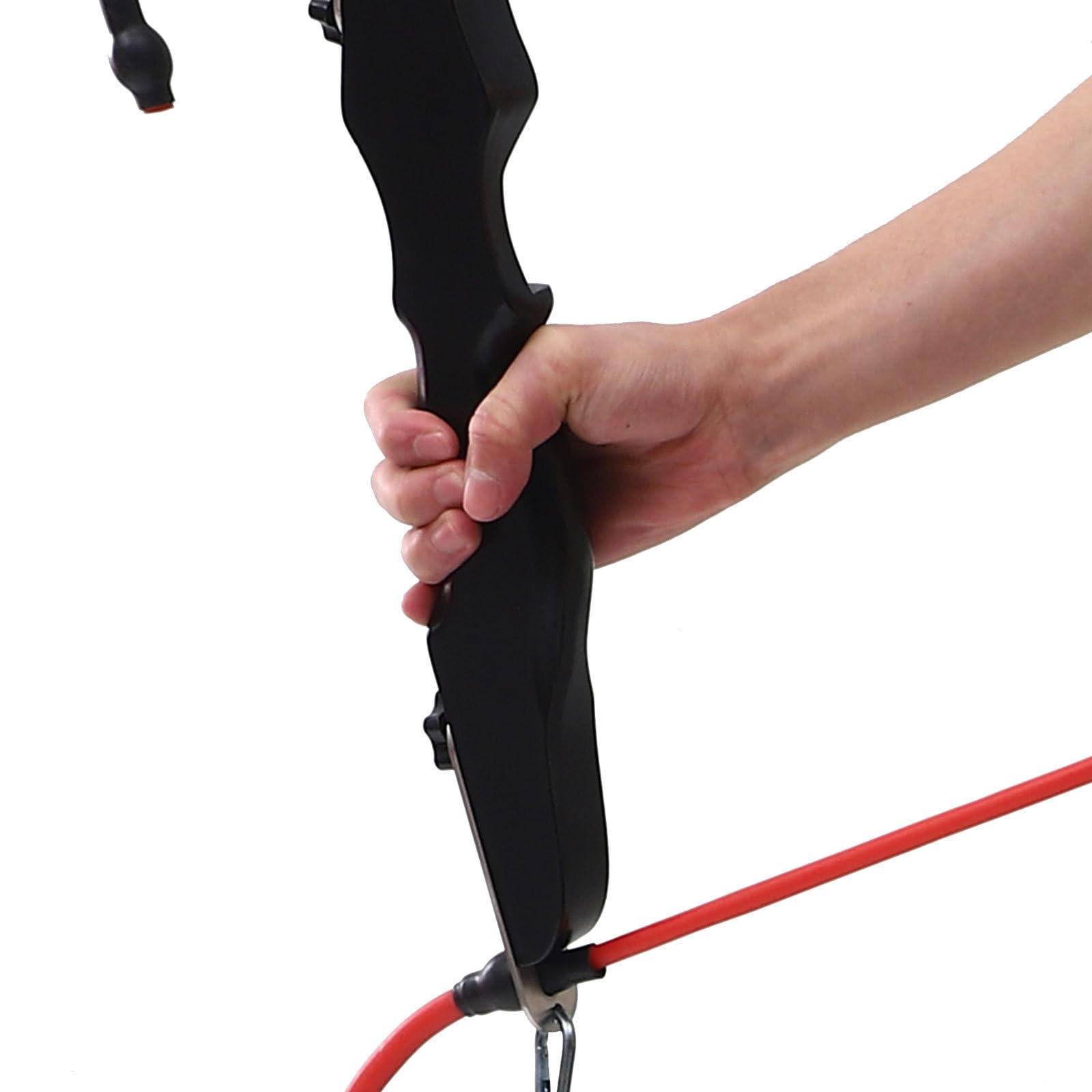 Luxshiny Allenatore per Tiro L’arco Fascia Elastica in Gomma Resistente, Attrezzatura per Allenamento di Forza Braccia e Schiena, Ausilio Portatile per Esercizi di Tiro All’aperto e Indoor