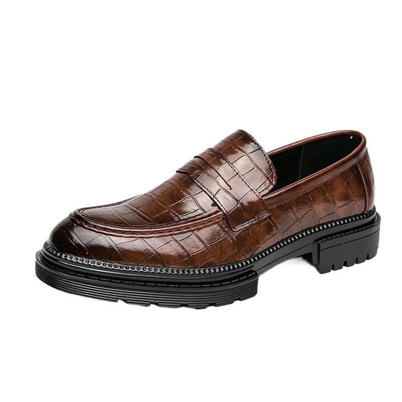 Slip-on Loafers Moc Toe Slip-on Suede Upper Travel Mens Non-Slip Outsole