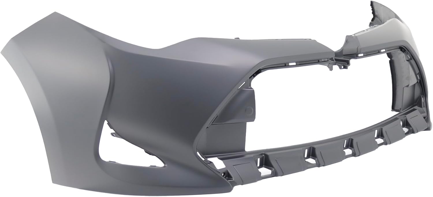 FitParts Front Bumper Cover Compatible With 2017-2019 Toyota Corolla L LE Eco XLE. New, Primed and Ready for Paint. W/O Mounting Brackets. 5211903907 TO1000423