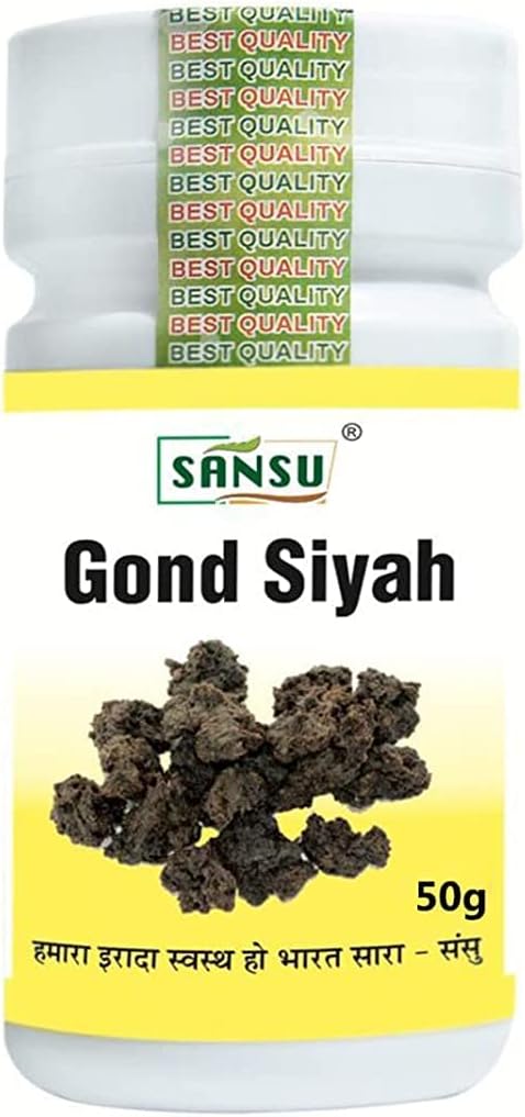 SANSU Kala gond |Gond Siyah | Black Gum | Pure & Ayurvedic | For Joint Health (50G+10G GREE)