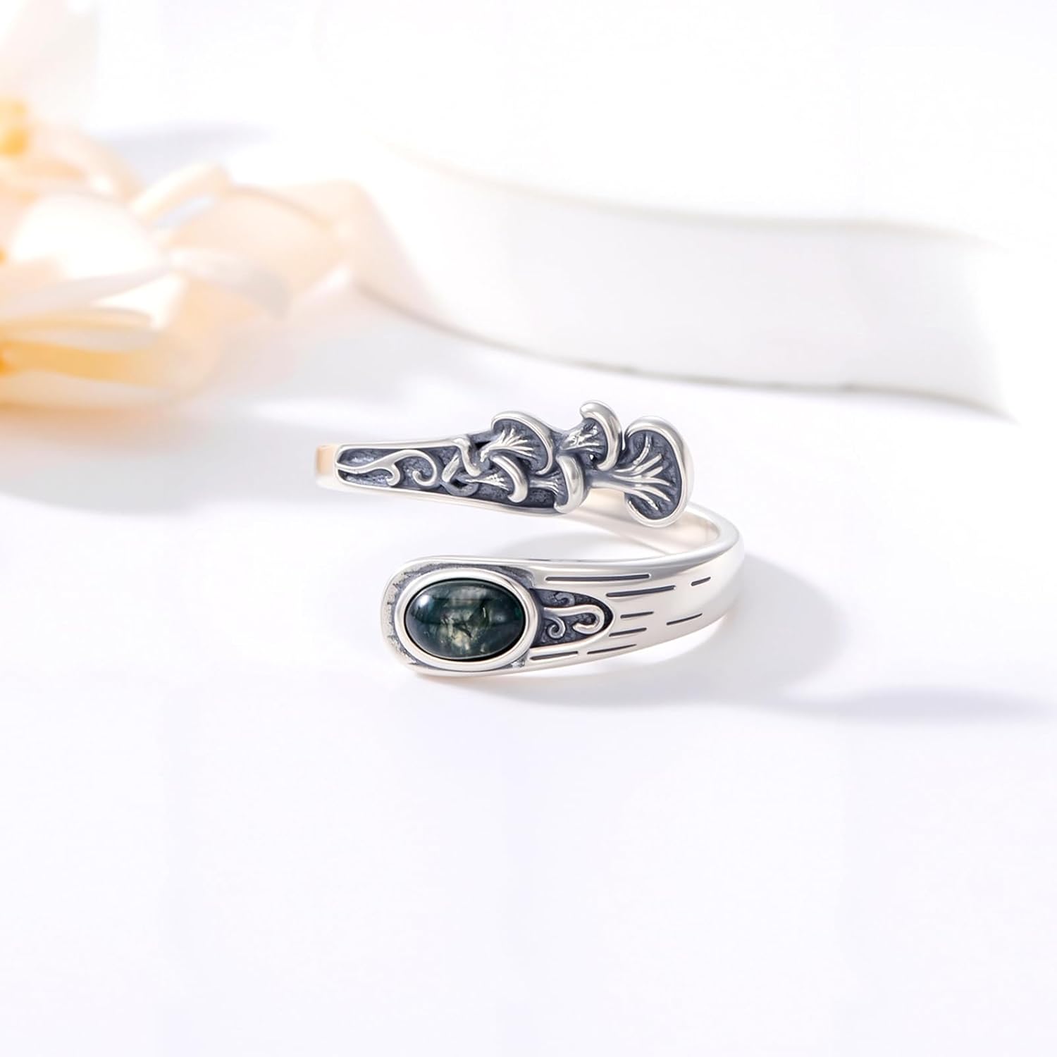 Cute Animals Ring 925 Sterling Silver Adjustable Ring Boho Jewelry Gifts for Women Men