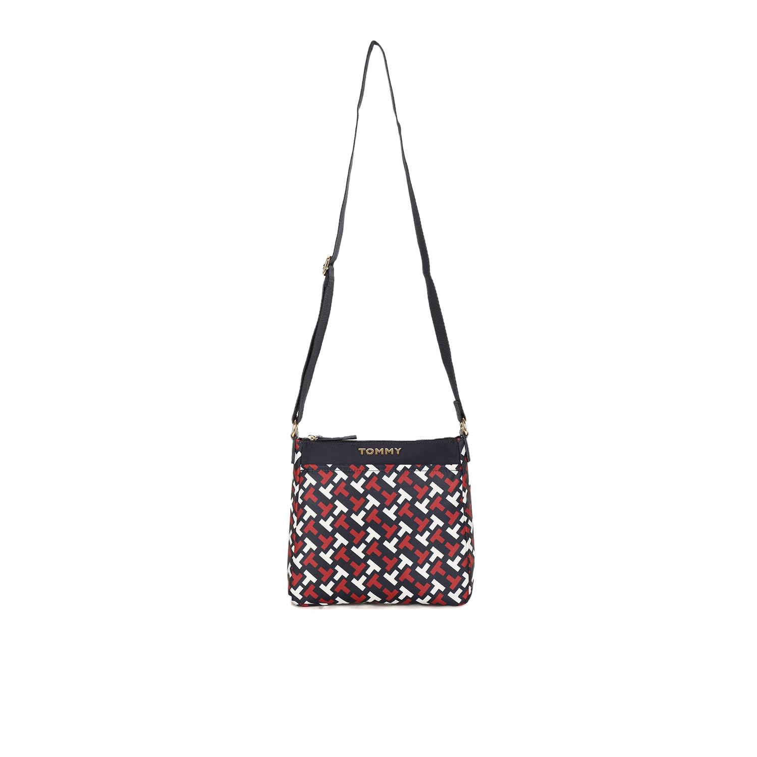 Tommy Hilfiger Nylon Navy Multi Monogram Women Sling Bag (OS) (B0CZ9BKTPK) Amazon Price History, Amazon Price Tracker