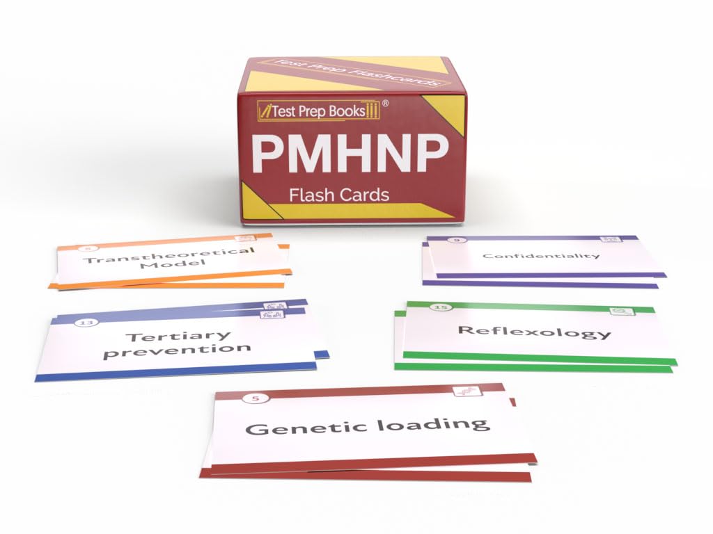 PMHNP Certification Study Cards: PMHNP-BC Certification Review and Practice Test Questions for the Psychiatric Mental Health Nurse Practitioner Exam [Full Color Cards]