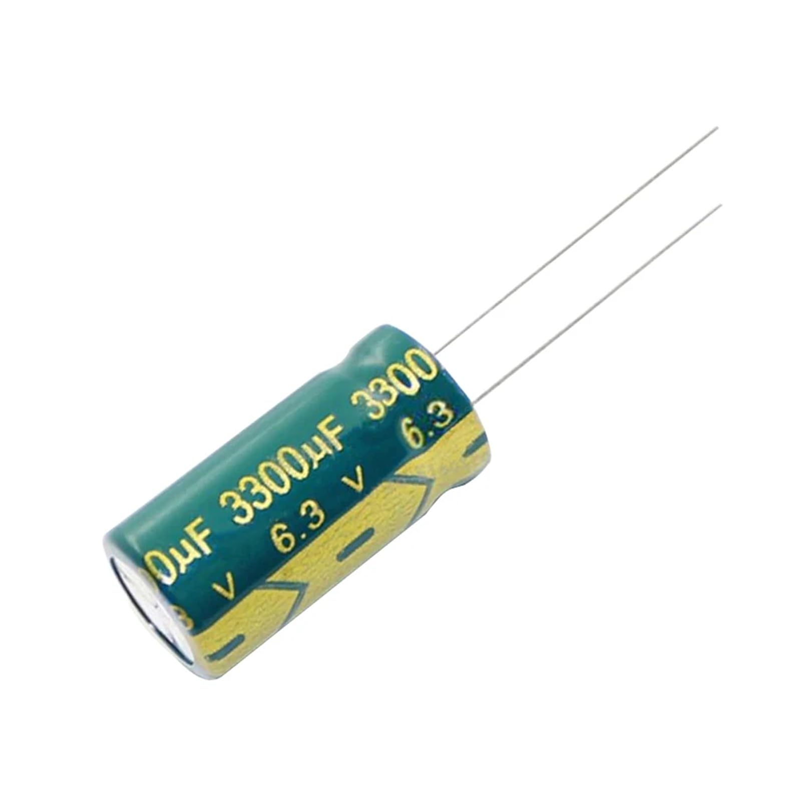 Condensateur 6.3V 3300uF 10x20mm radial pour soudure de précision