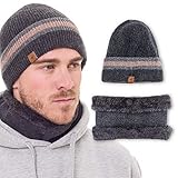 DISEÑO VERSÁTIL: el gorro y el calentador de cuello se pueden usar por separado o juntos, el diseño elegante y minimalista puede ir literalmente con cualquier cosa en su guardarropa, muchos de nuestros clientes dijeron que recibieron elogios cuando usaban nuestros productos.