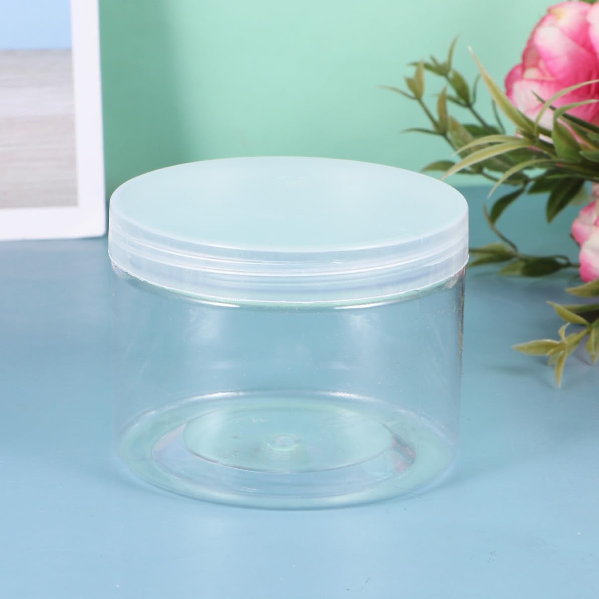 8pcs Plastic Cosmetic Sample Jars for Travel Makeup Storage