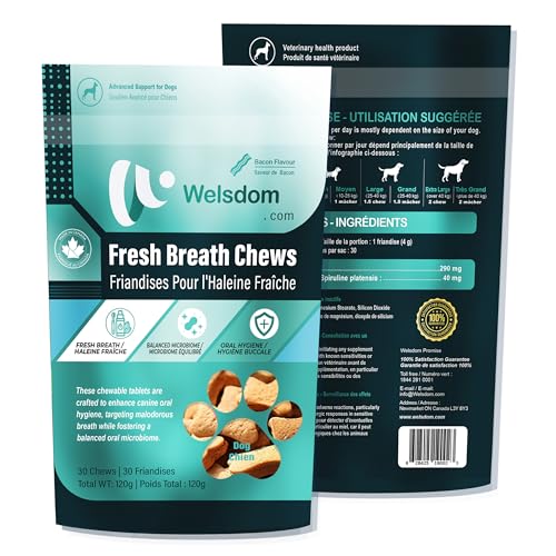 Image of Pets Fresh Breath Chew - 30 Chews | Oral Health Support for Dogs | Targets Bad Breath & Promotes Healthy Teeth