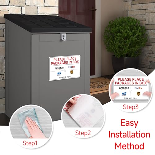 please leave packages and deliveries here signself-adhesive weatherproof and anti-fading delivery signs for packages please place packages in box for homeofficeshopbox doorsmall