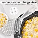 U-Taste Łyżka do ryżu, odporna na temperaturę 165°C, do żywności, z powłoką nieprzywierającą, do nakładania sałatek, sushi i makaronu (przezroczysta)