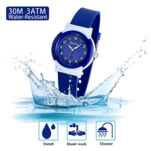 image for Edillas Kids Watch for Girls Boys,Child Analog Waterproof Toddler Lear