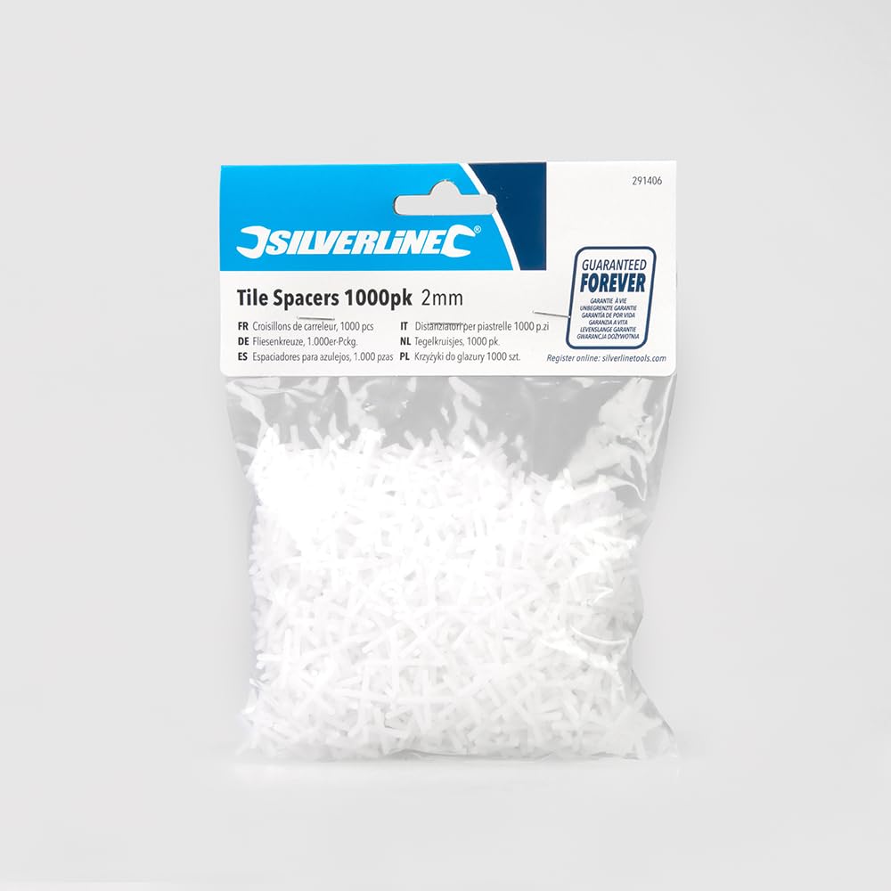 Silverline 291406 Fliesenkreuze, 1000er-Pckg. 2 mm – Ansicht 2