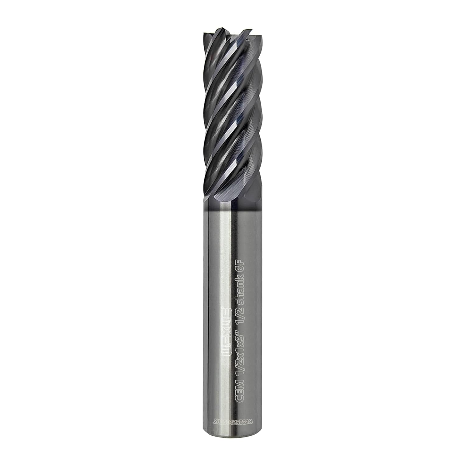 Tools Carbide End Mill Finish Machining Square Milling Cutter for Cutting Alloy Steels,Cast Iron, Hardened Steel - 6 Flute Cutting Tools 3/8 Shank (3/8-2.5" 1PCS)