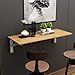 Need Mesa Plegable de Madera de Pared Mesa de Pared Flotante de 120 cm para Garaje  Cocina Lavandería  Baño  Balcón, AC15BW