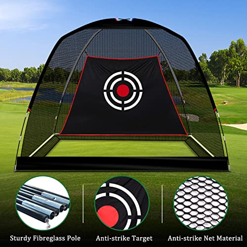 Golf Hitting Net Indoor,Golf Training Net,Golf Net,10X6X7 Ft Golf Nets For Backyard,Golf Net Portable,Golf Hitting Training Aids Nets With Target Cloth And Carry Bag, #TOP3