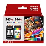 VOTRAINK 545XL 546XL Cartucce Cartucce d'inchiostro Sostituzione per Canon 545 546 XL Multipack per MX490 MX495 MG2550s MG2550 TS3150 TS3151 TS3350 TR4550 TR4551