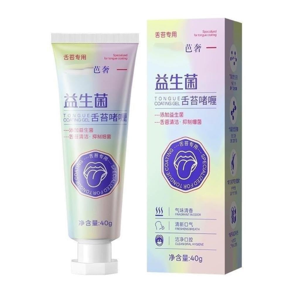 Gel for la pulizia della lingua: abbinato a uno spazzolino specializzato for la lingua for rimuovere il rivestimento spesso e migliorare l'alitosi(3pcs)