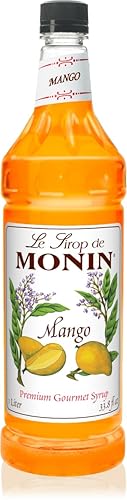Miniatura 4 de Monin - Jarabe de mango, tropical y dulce, ideal para cócteles, refrescos y limonadas, sin gluten, sin OMG (1 litro)