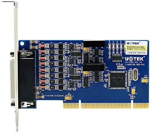 UOTE Commercial Grade PCI to 2-Port RS485 High-Speed Serial Card Opto-Isolated Computer Serial Expansion Card with Serial Cable 9-pin Com Port UT-732I