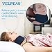 Velpeau Neck Brace for Neck Pain and Support - Soft Cervical Collar for Sleeping, Snoozing, Sleeping Upright, Anti-Snoring, Sleep Apnea for Women & Men (Blue, Enhanced Version, S: 10.5-11.5
