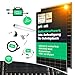 Produktbild priwatt® Balkonkraftwerk priRoof Duo zur Ziegeldach-Befestigung [600W / 800W] - Solaranlage Komplettset (2 bifaziale Solarmodule, TSUN Wechselrichter & Dachhalterung mit Zubehör)