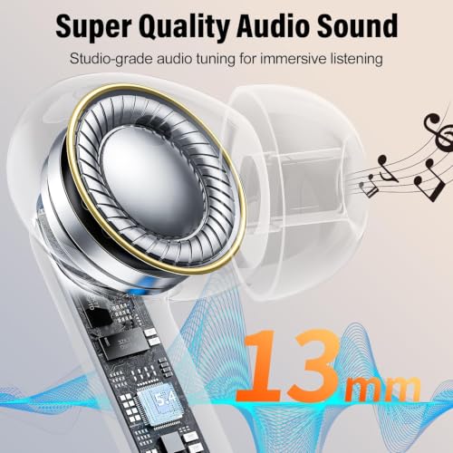 Image of VEKJ Ai Translation Earbuds Real Time No Subscription, 164 Languages Translator Earbuds with 6 Translation Modes, Audio and Video Calls Translator Headphones, Carbon Black