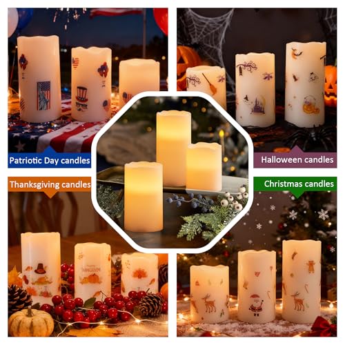 Bougies sans flamme réutilisables avec télécommande pour décorations de Pâques - 4
