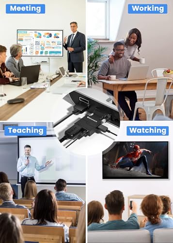 VGA auf HDMI Adapter Foinnex mit Audio und 1080p Unterstützung