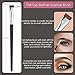 KINGMAS Eyebrow Brush & Eyelash Separator Eyeliner Brush and Brow Comb Lash Spoolie Brush, Steel Mascara Comb Grooming Brush, 5Pcs Eye Makeup Tools