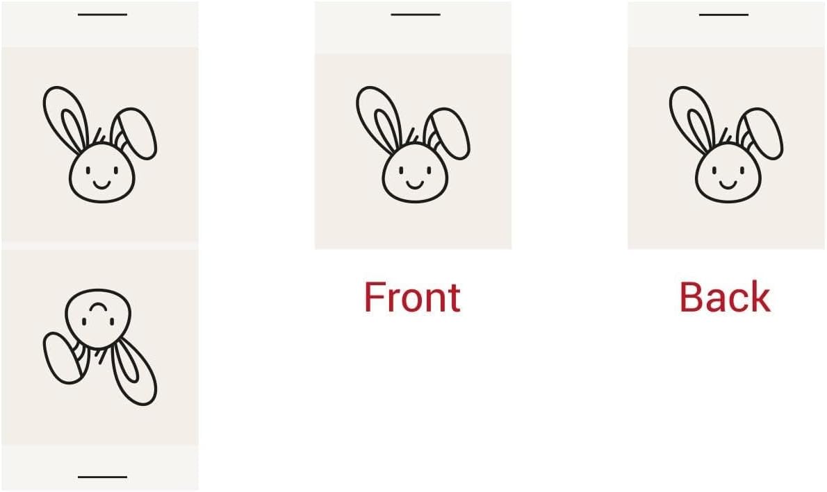 Cute Sewing Labels – 20 pcs Folded Cotton Tags with Cat, Dog, Bunny Icons for Baby & Kids Clothes, Muslin Swaddles and Blankets Mixed